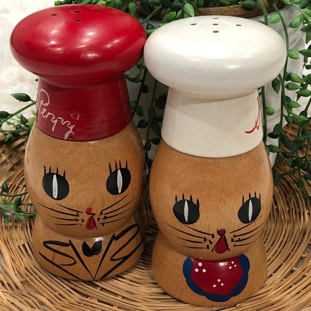 Vintage salt and pepper shakers
